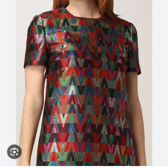 ワンピース VALENTINO Woman Dress Multicolor 6B3VAF10915 QXA Valentino | Dresses | Valentino V Optical Multicolor Mini